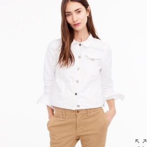 J. Crew white denim jean jacket, XS